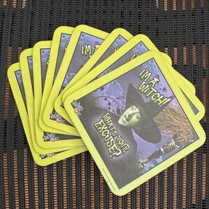 🌷Wizard of Oz Wicked Witch of the West Set of 8 Coasters